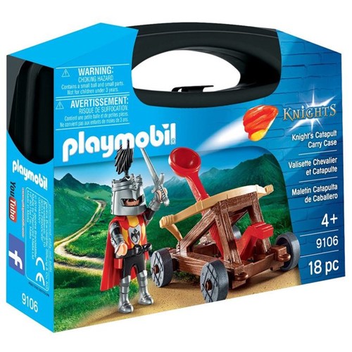 9106 Playmobil - Maleta Cavaleiro com Catapulta - PLAYMOBIL