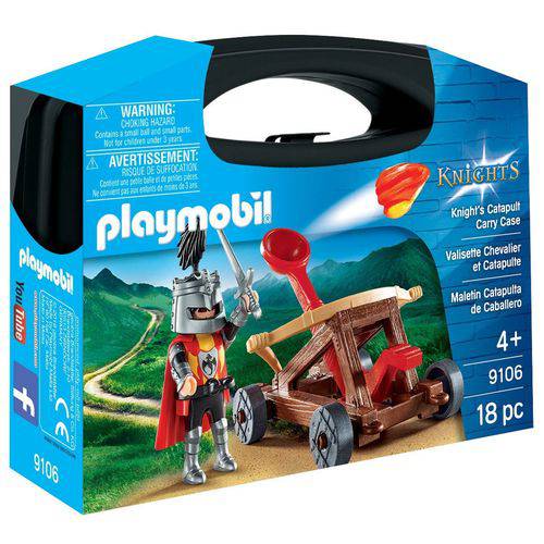 9106 Playmobil - Maleta Cavaleiro com Catapulta