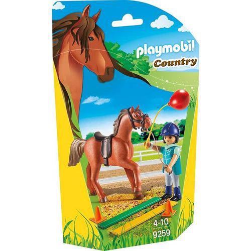 9259 Playmobil Country Cavalo Marron com Adestradora e Balão