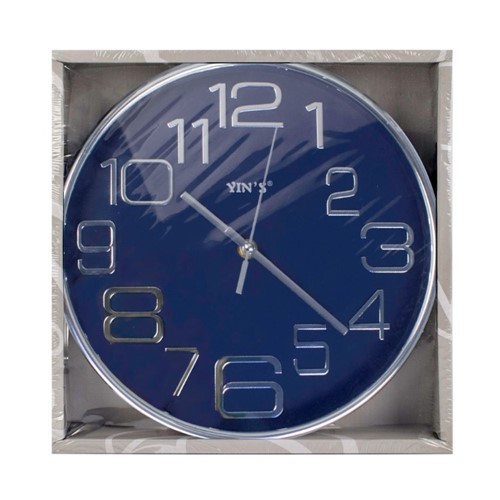 Relógio de Parede Prata YI15356Y-Imporiente