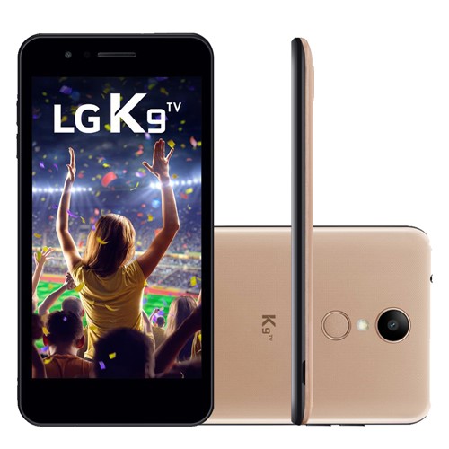Smartphone LG K9 X210BMW 16GB, Tela 5.0, Câmera 8MP,Tv,Dual Chip, 4G, Processador QuadCore - Dourado