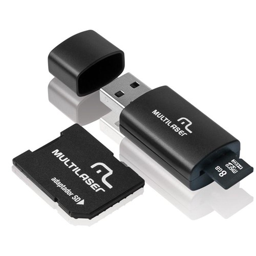 Cartão de Memória 8GB Classe 4 com Kit Adaptador - MC058 - Multilaser