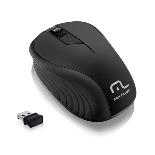 Mouse Multilaser Sem Fio 2.4ghz 1200dpi - MO212 - Preto