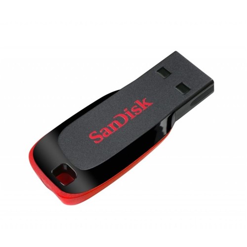 Pen Drive 32GB Blade Black Red - Sandisk