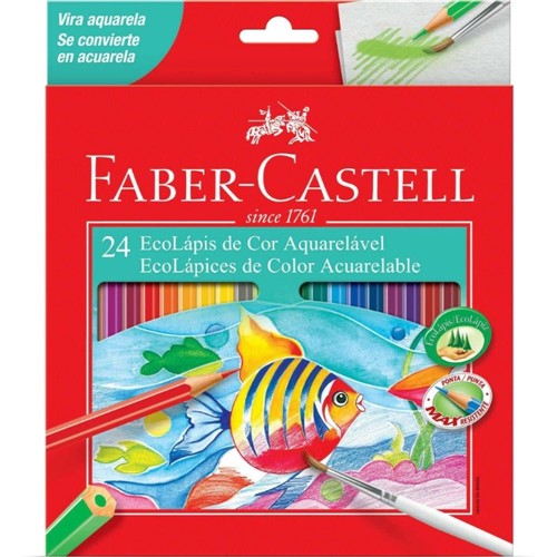 Lápis de Cor com 24 Aquarela 120224G-Faber Castell