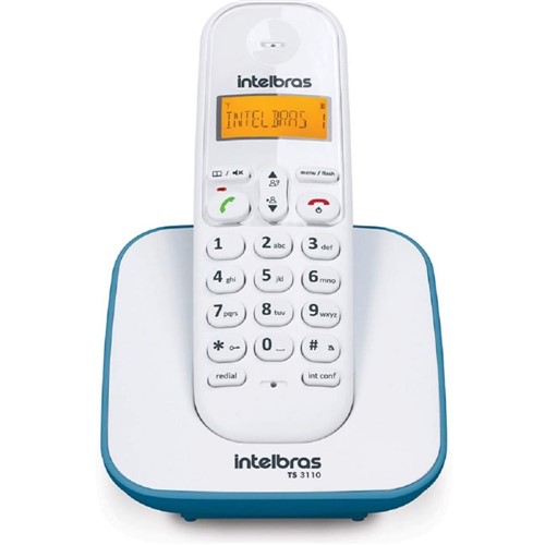 Telefone Sem Fio 6.0 Dect TS3110 Braco/Azul-Intelbras