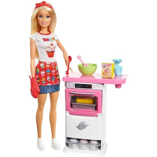 Boneca Barbie Chef de Bolinhos FHP57 - Mattel