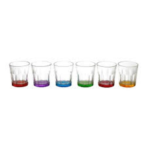 Conjunto de Copos de Vidro para Licor Elegante Colorido com 6 Peças 6942 - Rojemac