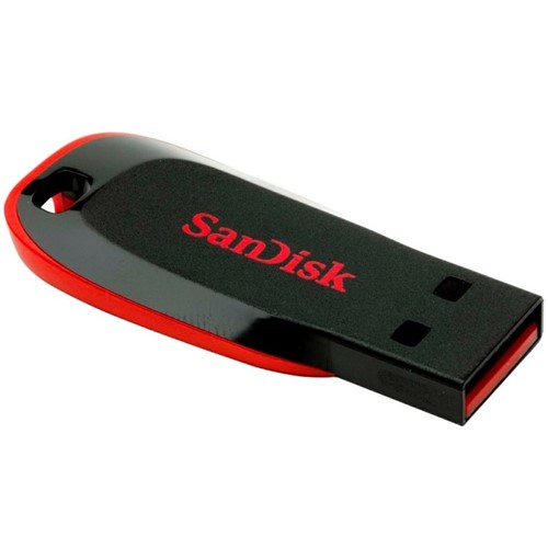 Pen Drive 16GB Blade Black Red-Sandisk