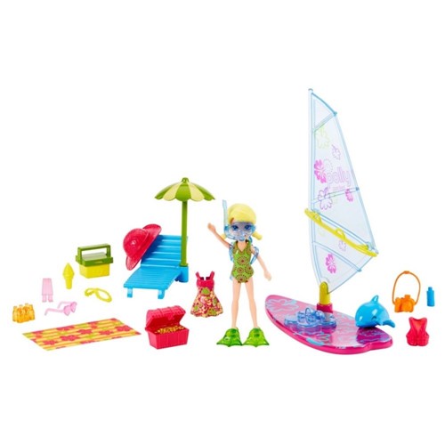 Boneca Polly Pocket Windsurfe Veículo Aquático FVH41 - Mattel