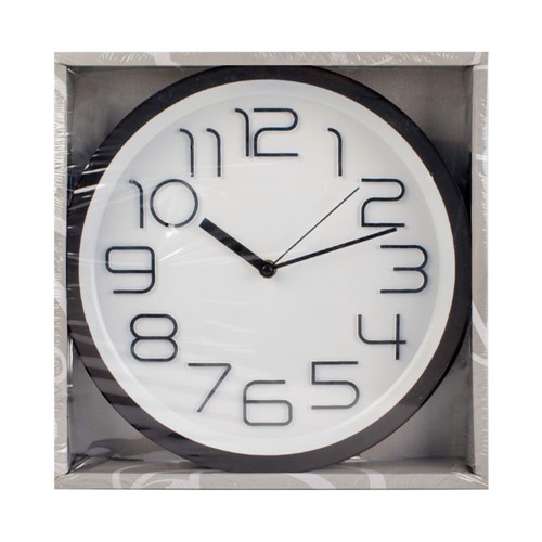 Relógio de Parede Preto GD9843Y-Imporiente