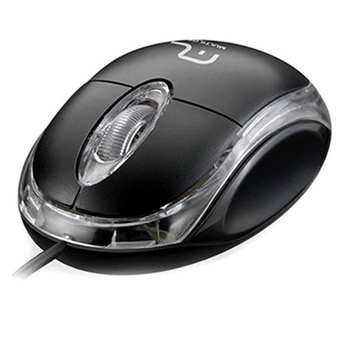 Mouse Multilaser Óptico Classic 800Dpi USB - MO179 - Preto