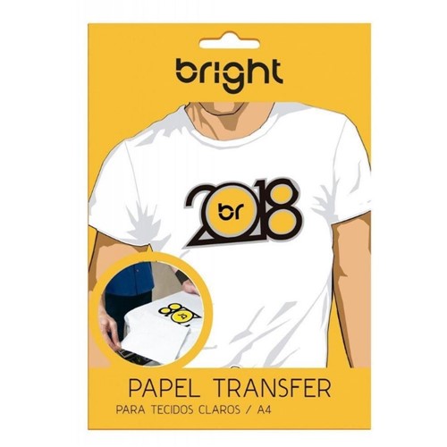 Papel Transfer Jato Tinta A4-Bright