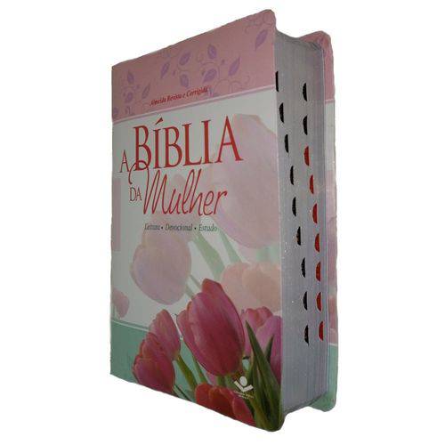 A Bíblia da Mulher - Floral com Índice Média - Sbb