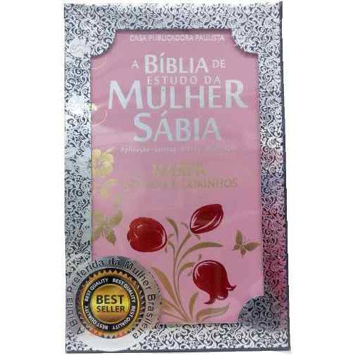 A Bíblia de Estudo da Mulher Sábia -rosa