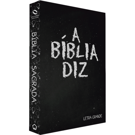 A Bíblia Diz | Letra Grande Capa Giz