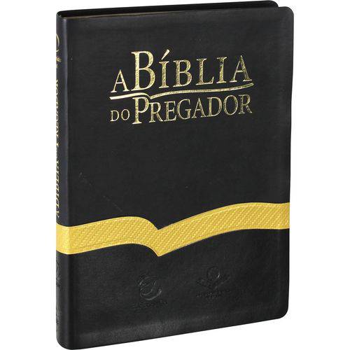 A Bíblia do Pregador (Esboços e Estudos) Revista e Atualizada - Luxo Preta