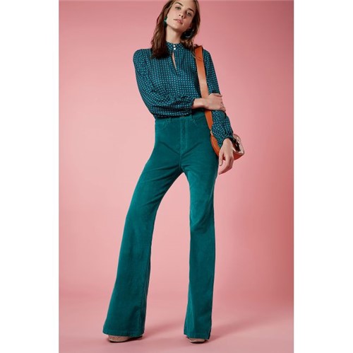 A.Brand | Pantalona Veludo Verde Boreal - 36