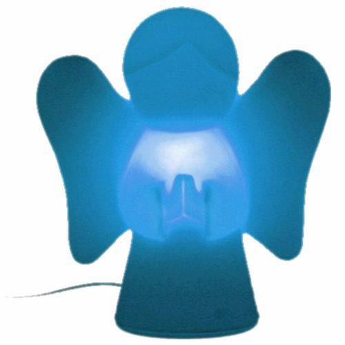 Abajur Luminária Infantil Bivolt Led Anjinho - Azul