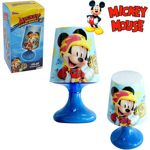 Abajur Luminaria Infantil de Led a Pilha Mickey na Caixa