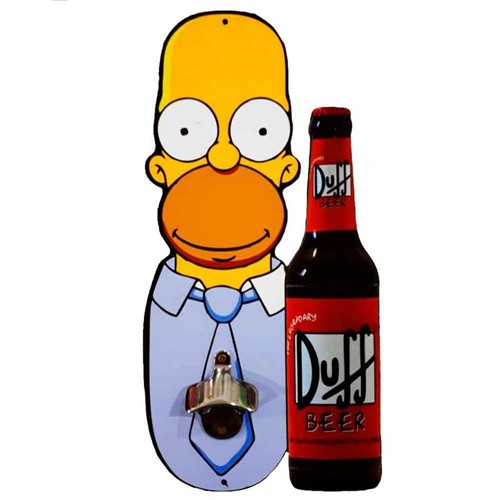Abridor de Garrafa de Parede Homer Simpson Duff