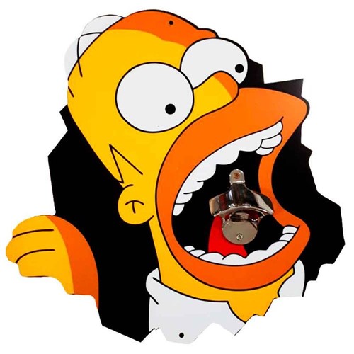 Abridor de Garrafa de Parede Homer Simpson