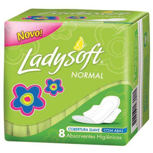 Absorvente Higienico Ladysoft Normal Suave Abas Melhoramentos Pct.C/08