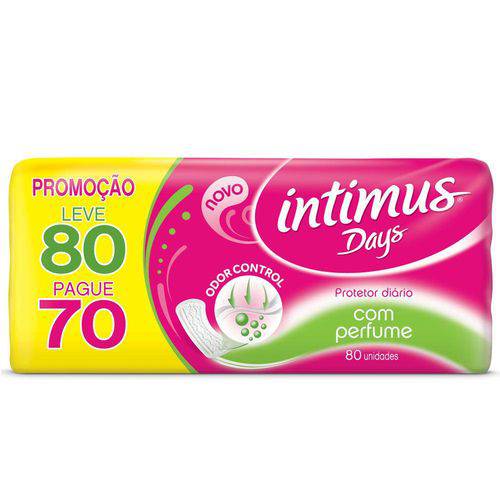 Absorvente Intimus Days Odor Control com Perfume - Leve 80 Pague 70