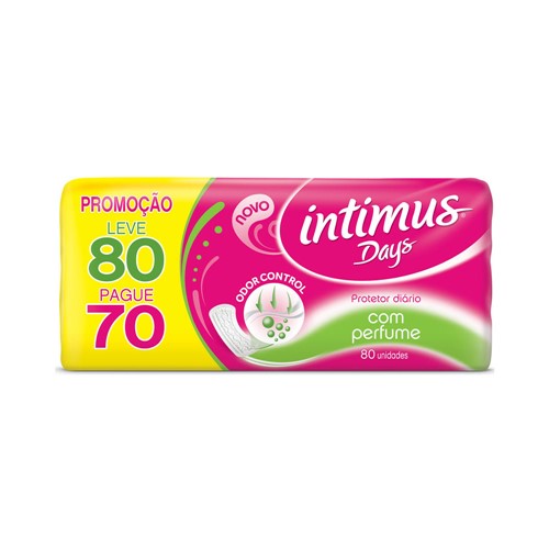 Absorvente Intimus Days Odor Control com Perfume Leve 80 Pague 70