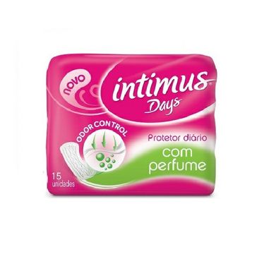 Absorvente Íntimus Days Protetor Diário Sem Aba com Perfume 15 Unidades