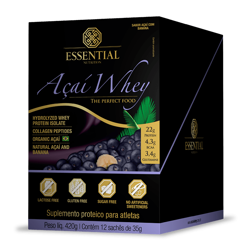 Açai Whey (12sachês-35g) Essential Nutrition