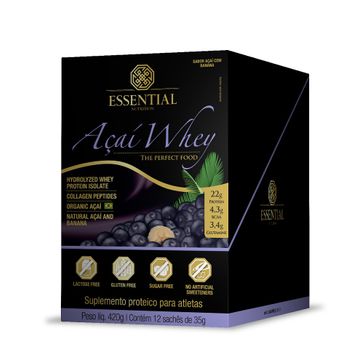 Açai Whey Essential Nutrition 12 Sachês 35g