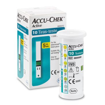 Accu-Chek Active com 10 Tiras Teste
