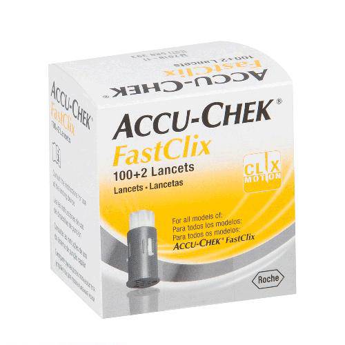 Accu-Chek Fastclix C/ 102 Lancetas para Uso com o Lancetador Accu-Chek Fastclix