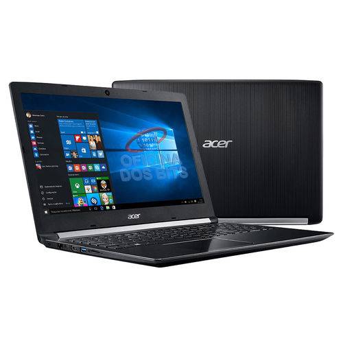Acer Aspire A515-51-51UX - Tela 15.6" HD, Intel I5, 12GB DDR4, HD 1TB, - Preto