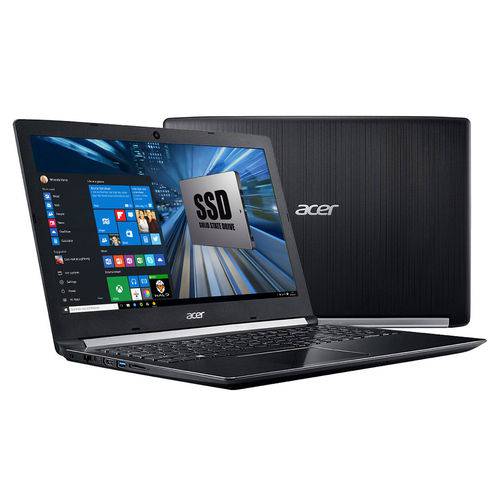 Acer Aspire A515-51-51UX - Tela 15.6" HD, Intel I5, 12GB, SSD 480GB, Windows 10 - Preto