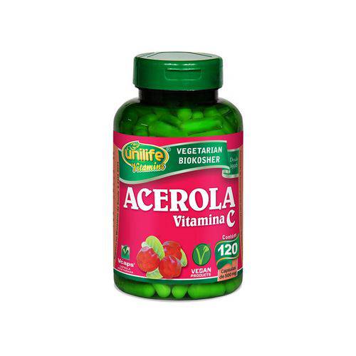 Acerola Vitamina C - Unilife - 120 Cápsulas