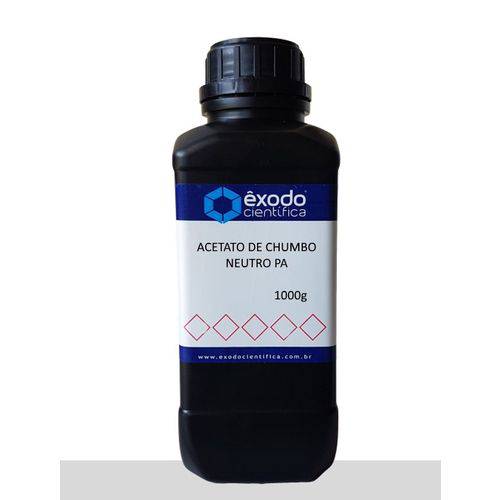 Acetato de Chumbo Neutro (3h2o) Pa 1kg Exodo Cientifica