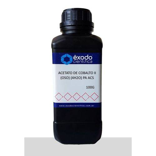 Acetato de Cobalto Ii (oso) (4h2o) Pa Acs 100g Exodo Cientifica