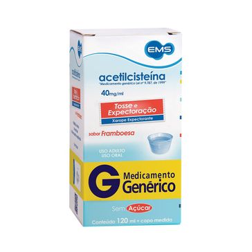 Acetilcisteina EMS 40mg/ml Xarope Adulto 120ml