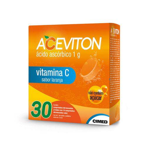 Aceviton 1g Vitamina C 30 Comprimidos Efervescentes