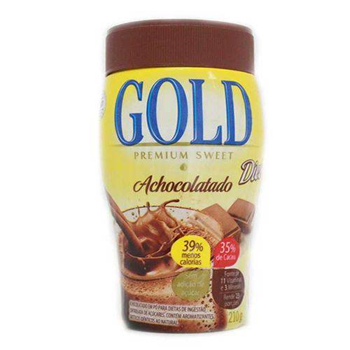 Achocolatado Gold Premium Diet com 210 Gramas - Wow