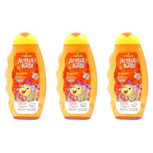 Acqua Kids Cabelos Cacheados Shampoo 400ml (kit C/03)