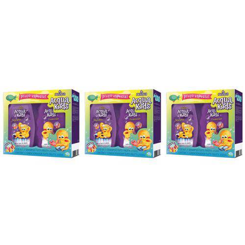 Acqua Kids Tutti Frutti Shampoo + Condicionador 250ml (kit C/03)