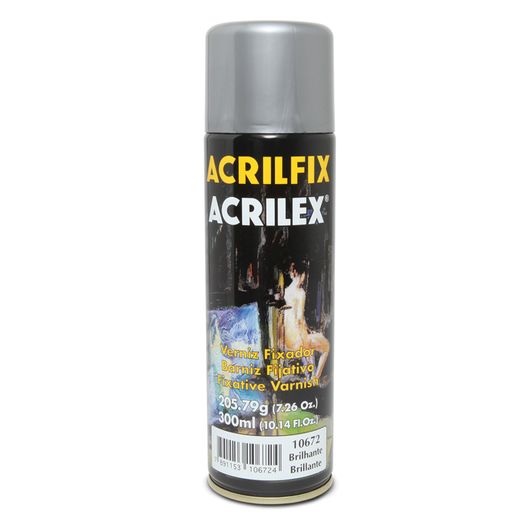 Acrilfix Verniz Spray Fixador Brilhante Acrilex 205.79g / 300ml