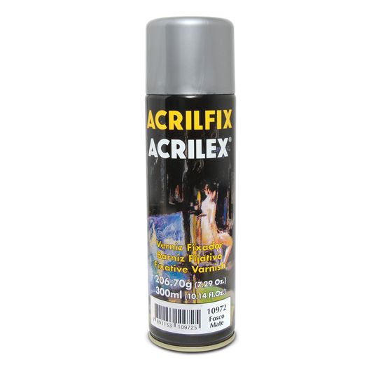 Acrilfix Verniz Spray Fixador Fosco Acrilex 206.70g / 300ml