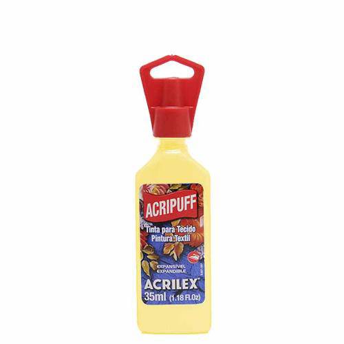 Acripuff-Tinta para Expansão a Calor 35ml Acrilex Amarelo Bebê 808