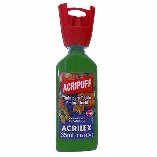 Acripuff-Tinta para Expansão a Calor 35ml Acrilex Verde Musgo 513