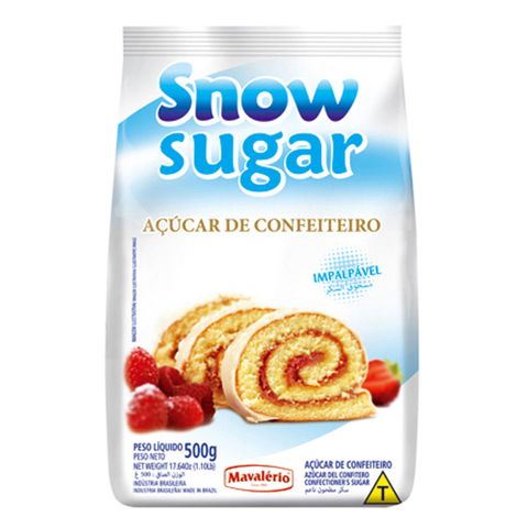 Açúcar de Confeiteiro Snow Sugar 500g - Mavalério