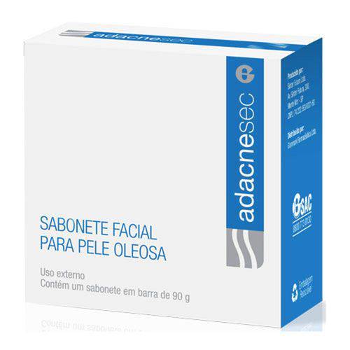 Adacne Sec Sabonete Facial Antiacne para Pele Oleosa 90g